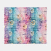 Oude Paardenbloem Abstract Patroon (6) Fleece Deken (Voorkant (Horizontaal))