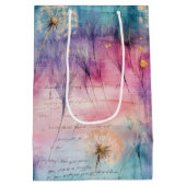 Oude Paardenbloem Abstract Patroon (6) Medium Cadeauzakje (Achterkant)