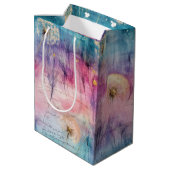 Oude Paardenbloem Abstract Patroon (6) Medium Cadeauzakje (Achterkant Gekanteld)