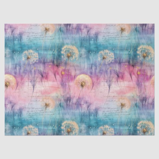 Oude Paardenbloem Abstract Patroon (6) Tissuepapier (Voorkant)