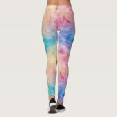Oude Paardenbloem Abstract Patroon (7) Leggings (Achterkant)