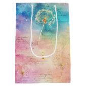 Oude Paardenbloem Abstract Patroon (7) Medium Cadeauzakje (Achterkant)