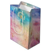 Oude Paardenbloem Abstract Patroon (7) Medium Cadeauzakje (Achterkant Gekanteld)
