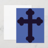 Oude paarse christelijk kruis (Voorkant / Achterkant)