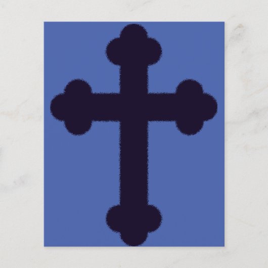 Oude paarse christelijk kruis (Voorkant)