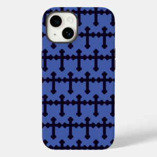 Oude paarse christelijk kruis Case-Mate iPhone 14 hoesje