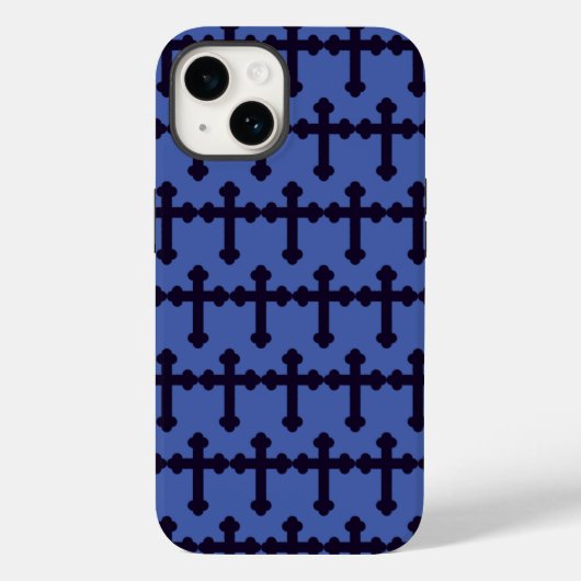 Oude paarse christelijk kruis Case-Mate iPhone case (Achterkant)