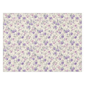 Oude paarse roze bloempatroon  tafelkleed (Voorkant (Horizontaal))