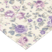 Oude paarse roze bloempatroon  tafelkleed (Gekanteld)