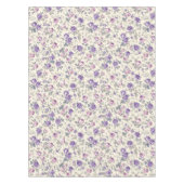 Oude paarse roze bloempatroon  tafelkleed (Voorkant)