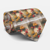 Oude Paas Kuikens, Ei met Rode Tulp Bloemen Stropdas (Opgerold)