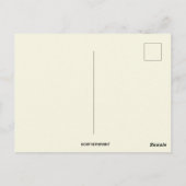 Oude Paasduiven en Roze Rozen Briefkaart (Achterkant)