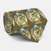 Oude Paasengel, Lam, Lelie Bloem, Gouden Ster Stropdas (Opgerold)