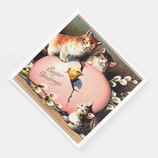 Oude Paasgroeten Servet (Hoek)