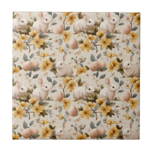 Oude Paashaas Bloem (8) Tegeltje