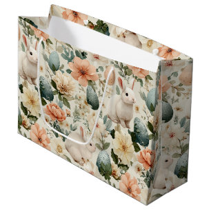 Oude Paashaas Bloemen (10) Groot Cadeauzakje