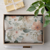 Oude Paashaas Bloemen (10) Tissuepapier (Geschenk)