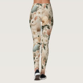 Oude Paashaas Bloemen (1) Leggings (Achterkant)