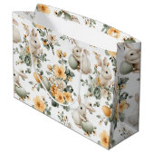 Oude Paashaas Bloemen (2) Groot Cadeauzakje (Achterkant Gekanteld)