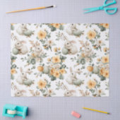 Oude Paashaas Bloemen (2) Tissuepapier (Craft)