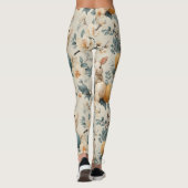 Oude Paashaas Bloemen (3) Leggings (Achterkant)