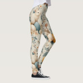 Oude Paashaas Bloemen (3) Leggings (Rechts)