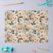 Oude Paashaas Bloemen (4) Tissuepapier (Craft)