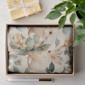 Oude Paashaas Bloemen (4) Tissuepapier (Geschenk)
