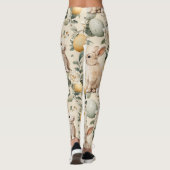 Oude Paashaas Bloemen (5) Leggings (Achterkant)