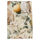Oude Paashaas Bloemen (5) Medium Cadeauzakje (Voorkant)