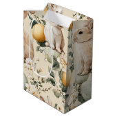 Oude Paashaas Bloemen (5) Medium Cadeauzakje (Achterkant Gekanteld)