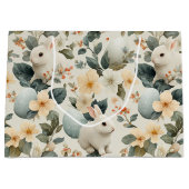 Oude Paashaas Bloemen (6) Groot Cadeauzakje (Voorkant)