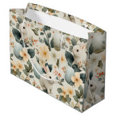 Oude Paashaas Bloemen (6) Groot Cadeauzakje (Achterkant Gekanteld)