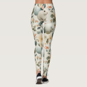 Oude Paashaas Bloemen (6) Leggings (Achterkant)