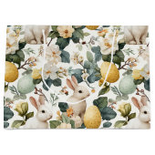 Oude Paashaas Bloemen (7) Groot Cadeauzakje (Voorkant)