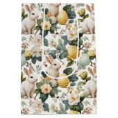 Oude Paashaas Bloemen (7) Medium Cadeauzakje (Achterkant)