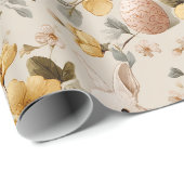 Oude Paashaas Bloemen (8) Cadeaupapier (Rol Hoek)