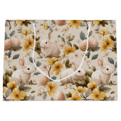 Oude Paashaas Bloemen (8) Groot Cadeauzakje (Voorkant)