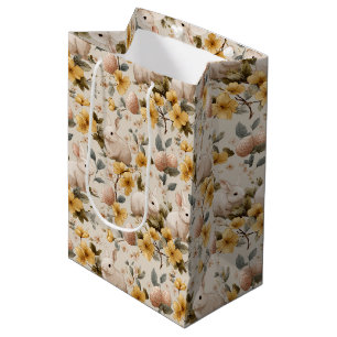 Oude Paashaas Bloemen (8) Medium Cadeauzakje