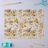Oude Paashaas Bloemen (8) Tissuepapier (Craft)