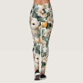 Oude Paashaas Bloemen (9) Leggings (Achterkant)