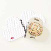 Oude Paashaas Bloemenkrans Notitieboek (Binnen)