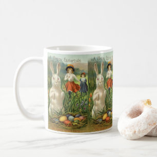 Oude Paashaas en Kinderen Gelukkig Pasen Koffiemok
