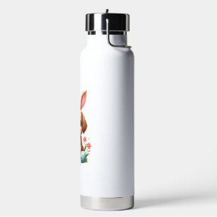 Oude Paashaas Hond Schattige Puppy Illustratie w Waterfles