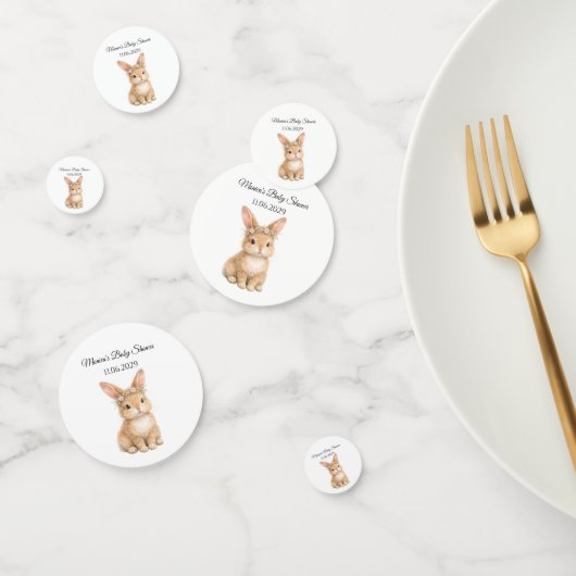 Oude Paashaas Konijn Baby Waterverf Confetti (Groep)