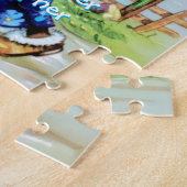Oude Paashaas Konijn Kinderen Gepersonaliseerd Legpuzzel (Zijkant)