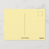Oude Paashaas-koor en narcissen Briefkaart (Achterkant)