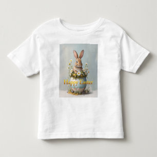 Oude Paashaas met madeliefjes Kinder Shirts