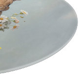Oude Paashaas met madeliefjes Snijplank (Hoek)