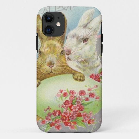 Oude Paashaas Met Paasei Pasen Kaart Case-Mate iPhone Case (Achterkant)